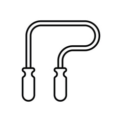 thin line Jump Rope vector icon