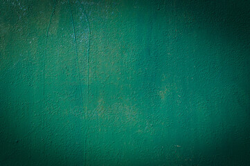 Old iron surface is painted green paint - bright rustic metal background 2