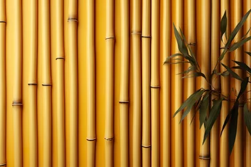 Foto op Plexiglas stylist and royal Room bamboo fence or wall texture background for interior decoration. © ranjan