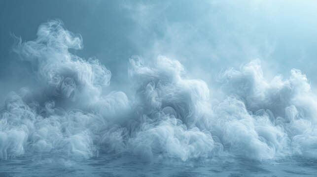 A fog or smoke illustration isolated on a transparent background. Modern illustration in Adobe Illustrator CS3.