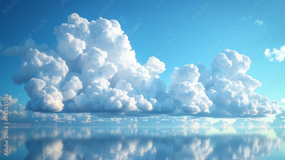 Aufkleber clouds set isolated on a blue background with real transparency. modern illustration eps10.