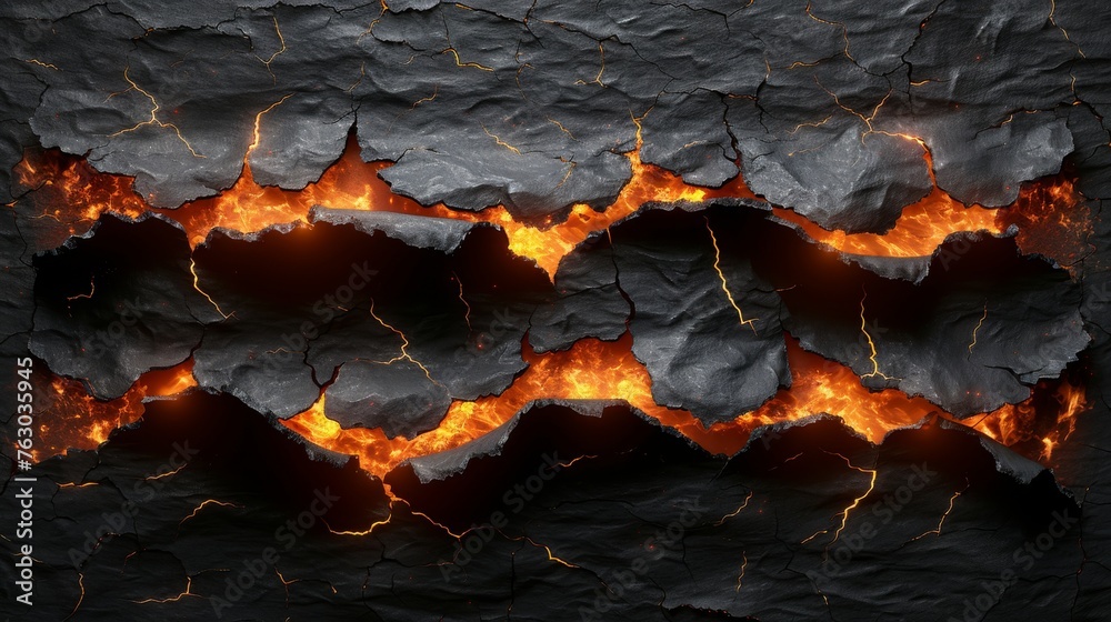 Poster black ash and scorched edges of paper isolated over transparent background. modern realistic set of 