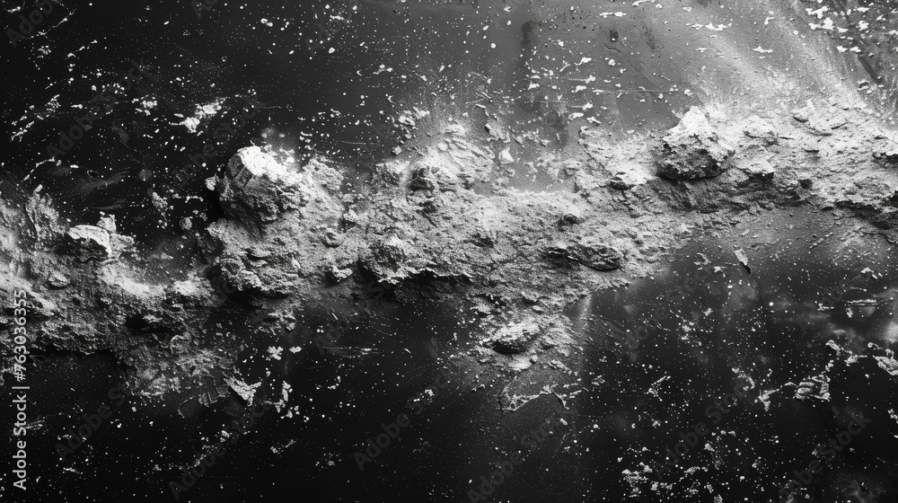 Poster embrace the grunge with this distressed black texture. there are grain noise particles and dust over