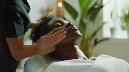 A massage therapist helping a client release tension and stress from their body