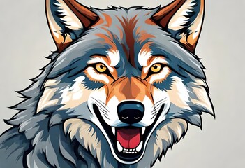 wolf head mascot