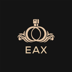 Obraz premium EAX Letter logo design template vector. EAX Business abstract connection vector logo. EAX icon circle logotype. 
