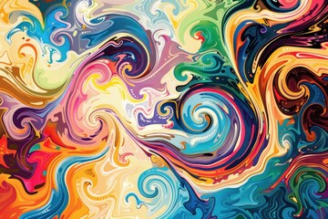 multi color multi swirl pattern wallpaper