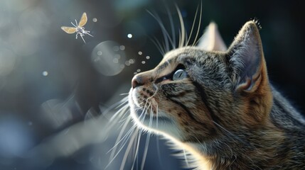 Cat Beautiful Princesa Saw Fly, Banner Image For Website, Background, Desktop Wallpaper