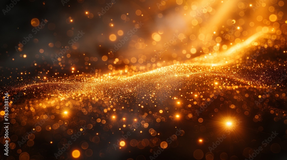 Aufkleber sunburst with stars and sparkles. glow light effect.