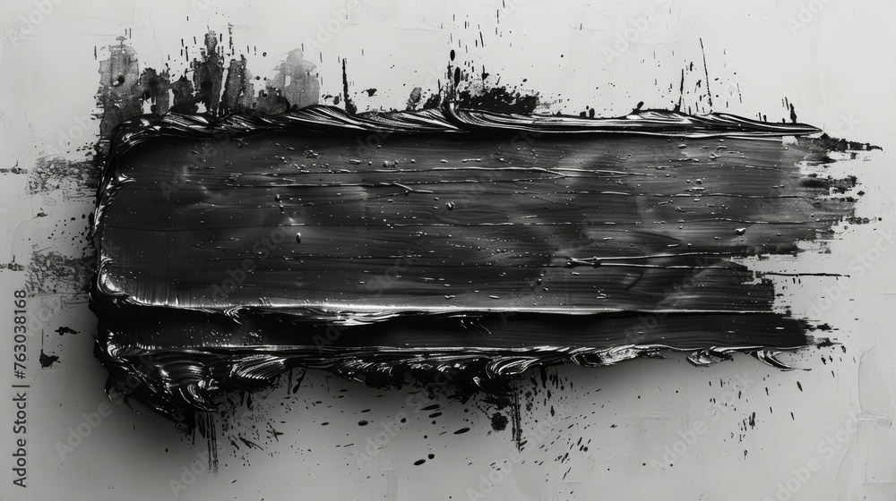 Poster An artistic messy banner background. An overlay texture of paint roller distress. Grunge design element. EPS10 file.