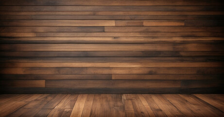 Old brown rustic dark grunge wooden timber wall 