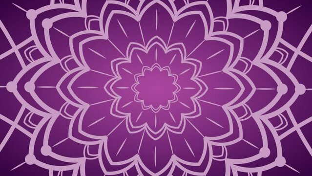 Luxury mandala ornament background. video looping for an elegant and vintage decorative