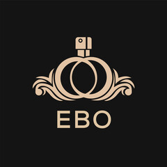 Obraz premium EBO Letter logo design template vector. EBO Business abstract connection vector logo. EBO icon circle logotype. 