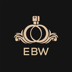 Fototapeta premium EBW Letter logo design template vector. EBW Business abstract connection vector logo. EBW icon circle logotype. 