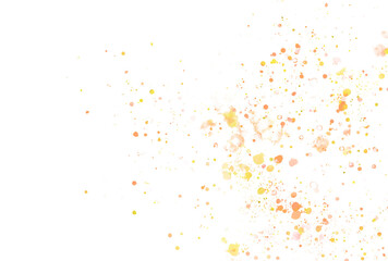 背景素材_水彩スパッタリング_オレンジ