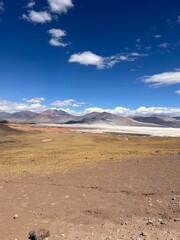 Fototapeta na wymiar volcanic landscape in Atacama, Atacama Desert