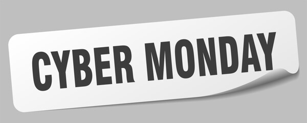 cyber monday sticker. cyber monday label