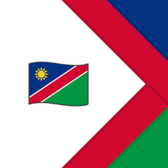Namibia Flag Abstract Background Design Template. Namibia Independence Day Banner Social Media Post. Namibia Cartoon