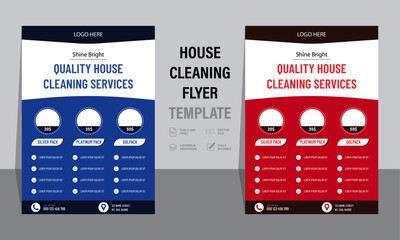 Professional House Cleaning Flyer, House cleaning company promotion template, Home cleaning service marketing