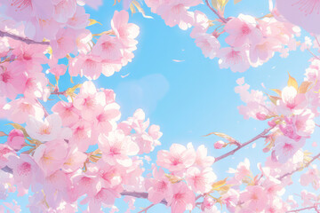 Fototapeta na wymiar Cherry blossoms bloom in spring