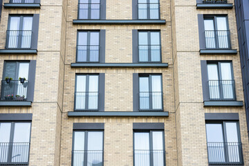 Fototapeta na wymiar facade of a modern new residential building