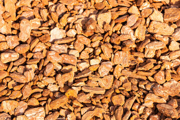 Wood texture from tree bark as a backing for a playground