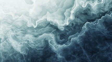 Naklejka premium Abstract art blue paint background with liquid fluid grunge texture.