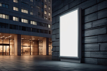 Blank_white_advertising_billboard_on_a_office_building_