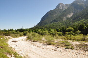 Die Isar bei Mittenwald