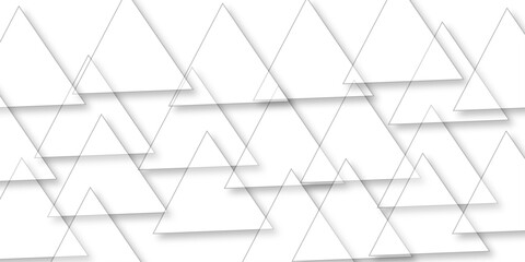 Abstract design with White texture of soft woven leather background. White paper triangles as energy mess abstract pattern in bright light with soft light shadows, corners, top view. - obrazy, fototapety, plakaty