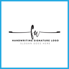 FU initials Handwriting signature logo. FU Hand drawn Calligraphy lettering Vector. FU letter real estate, beauty, photography letter logo design.