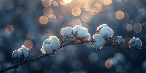 Willow branches with fluffy buds on a sunny spring day blurred winter background 
