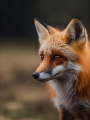 Fototapeta premium Sweetie Fox, looking at camera, 8k