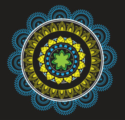 This is simple and vector Mandala background and it is editable.