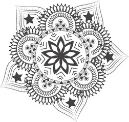 This is simple and vector Mandala background and it is editable.