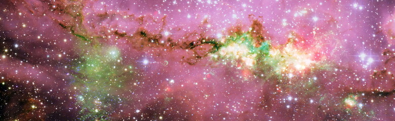 Magic color galaxy. Infinite universe and starry night. Bright Star Nebula. Distant galaxy....