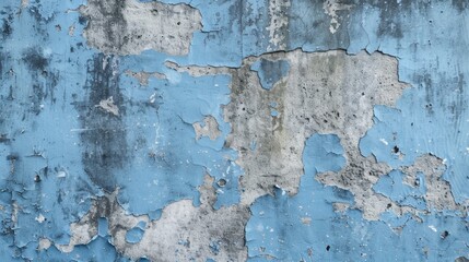 A textured blue wall with peeling paint. Perfect for background or design projects
