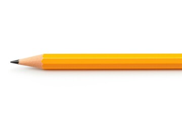 A detailed view of a pencil on a plain white background. Suitable for educational or office-related projects - obrazy, fototapety, plakaty