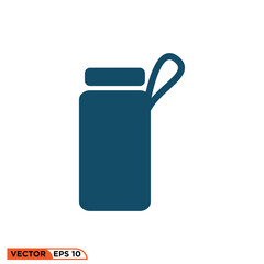 Bottle icon design vector graphic of template, sign and symbol