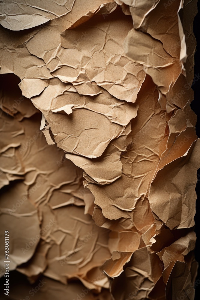 Poster close up of a piece of paper on a wall, suitable for various design projects