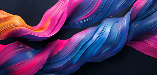 Swirling vibrant hues creating a dynamic abstract wave.