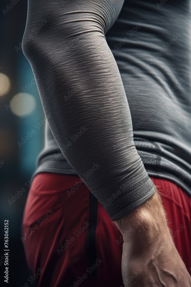 Poster close up of a person holding a cell phone. suitable for technology concepts