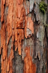 Detailed close up of tree bark, suitable for nature backgrounds