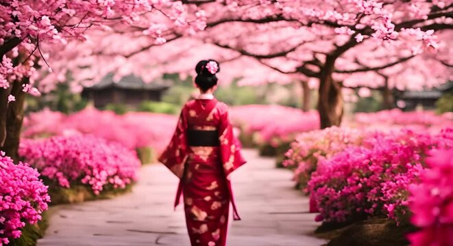 Portrait of a Japanese geisha.