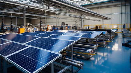 Stateofthet solar panel manufacturing plant produ