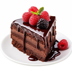 chocolate cake with strawberry