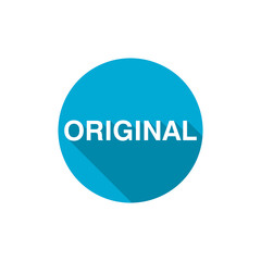 Original button icon isolated on transparent background