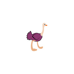  Ostrich icon isolated on transparent background