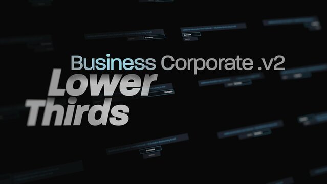 Business V2 Corporate Lower Thirds 