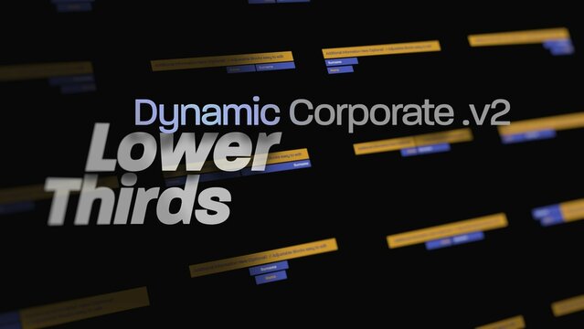 Dynamic V2 Corporate Lower Thirds 
